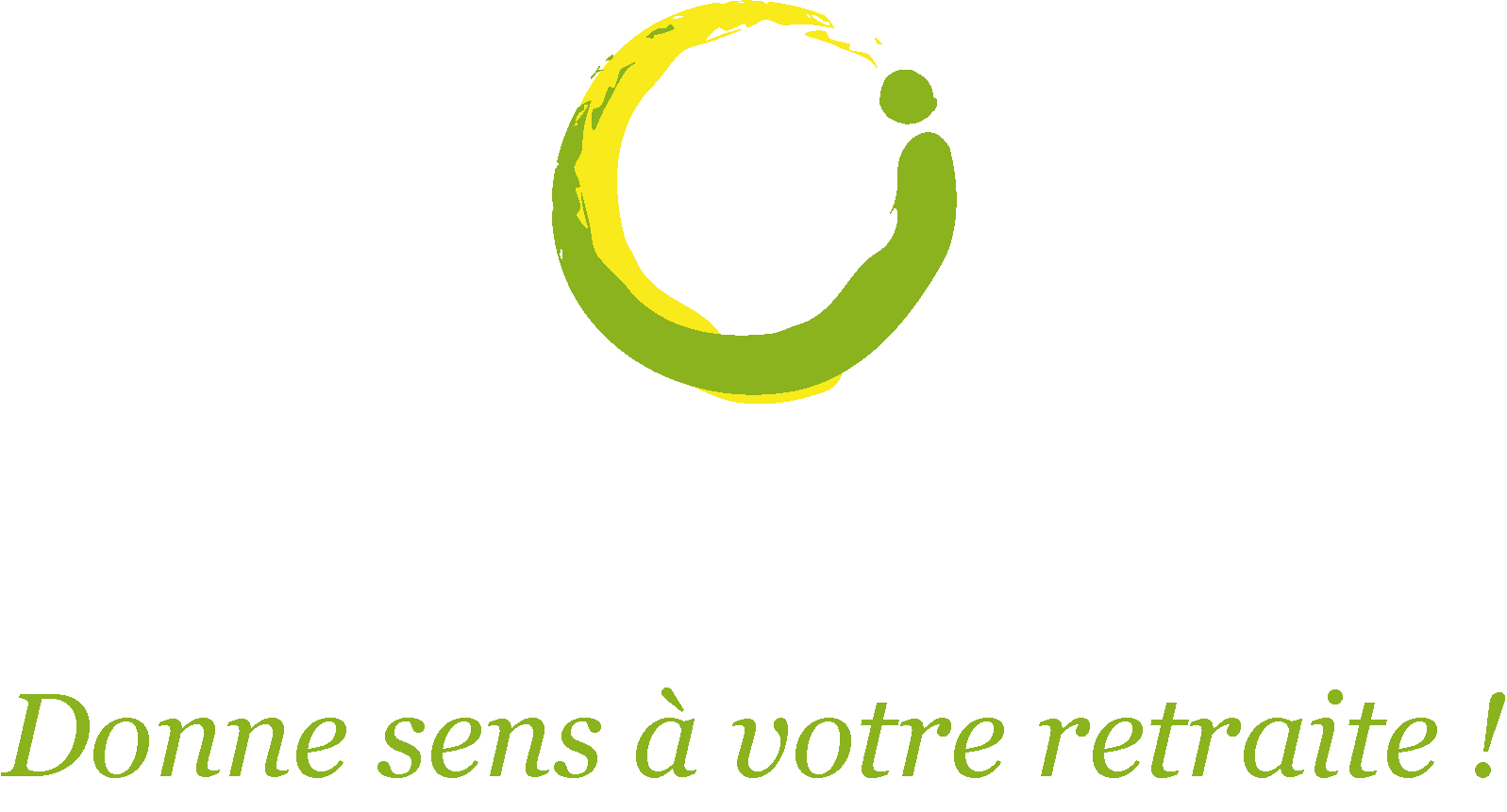 Logo Realisavenir retraite blanc